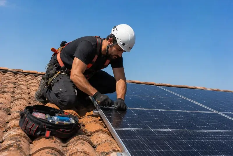 Maintenance et monitoring de panneaux solaires à Saint-Vincent-de-Mercuze