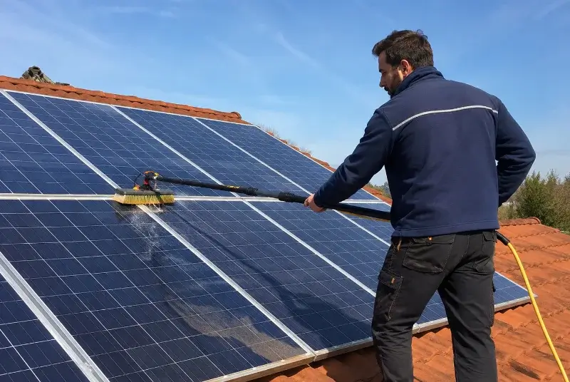 Nettoyage et entretien de panneaux solaires à Saint-Vincent-de-Mercuze
